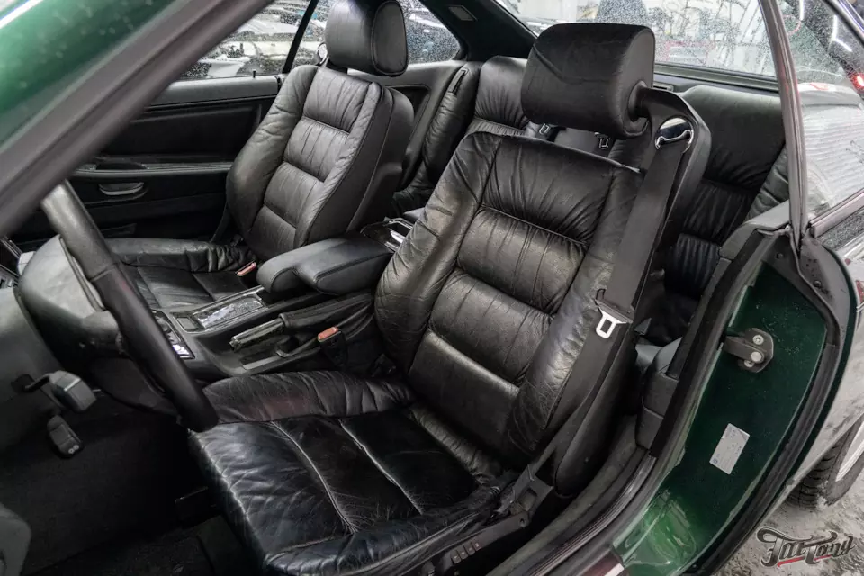 BMW 850i (E31). Полный перекрас, новая выхлопная система, полный пошив салона, карбон и музыка! Часть 1